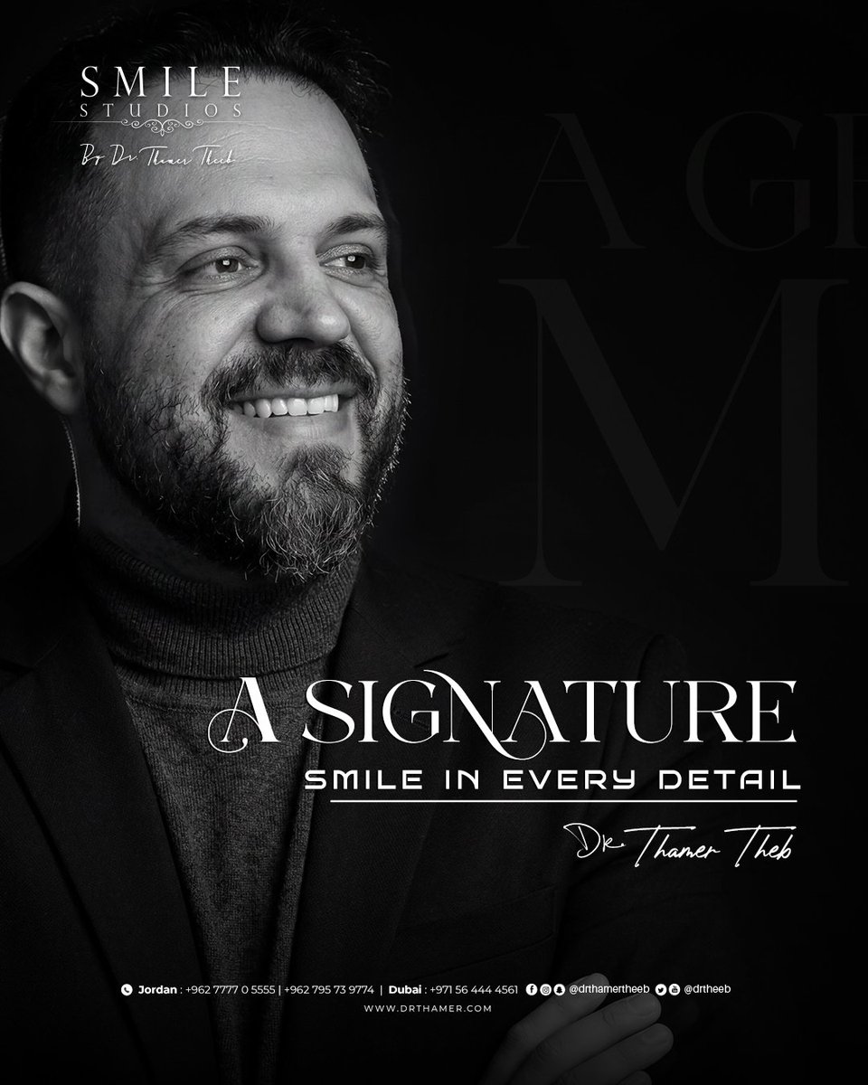 drtheeb's tweet photo. A signature smile in every detail designed to be remembered
#دثامرذيب #SmileStudios #SignatureSmile #SmileDesign #CosmeticDentistry https://t.co/5IMdS1OBv8