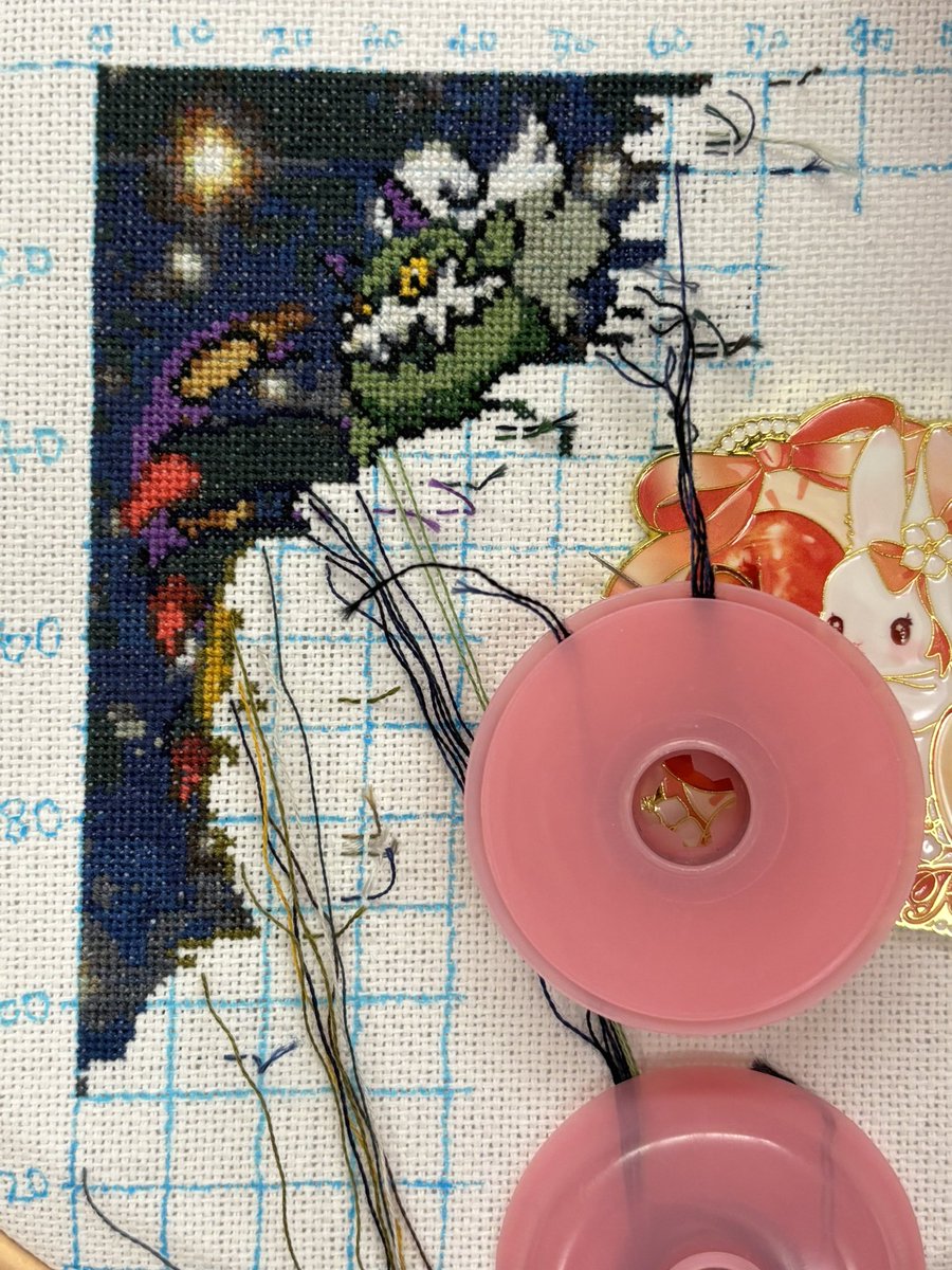 Epic Pokemon】25ct day_3~5 一日中ステッチしてた🤣 ちょいベタの連鎖