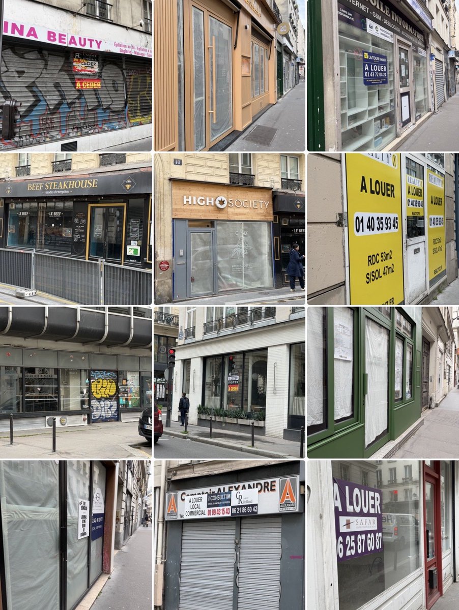 River1Paradis's tweet photo. En 2024, @EnoraBreton disait le taux de vacance commerciale stable à #Paris10 (= une sandwitcherie à la place d’un 🍔 après 6-12 mois 😎)
Depuis la rue de Paradis a été «embellie» (👋 @Pauline_Joubert ). Auj., 12 commerces à louer / à vendre / 🚧.
DOUZE ‼️
#Paris10
#OnContinue ❌ https://t.co/QI1TIWkoKO