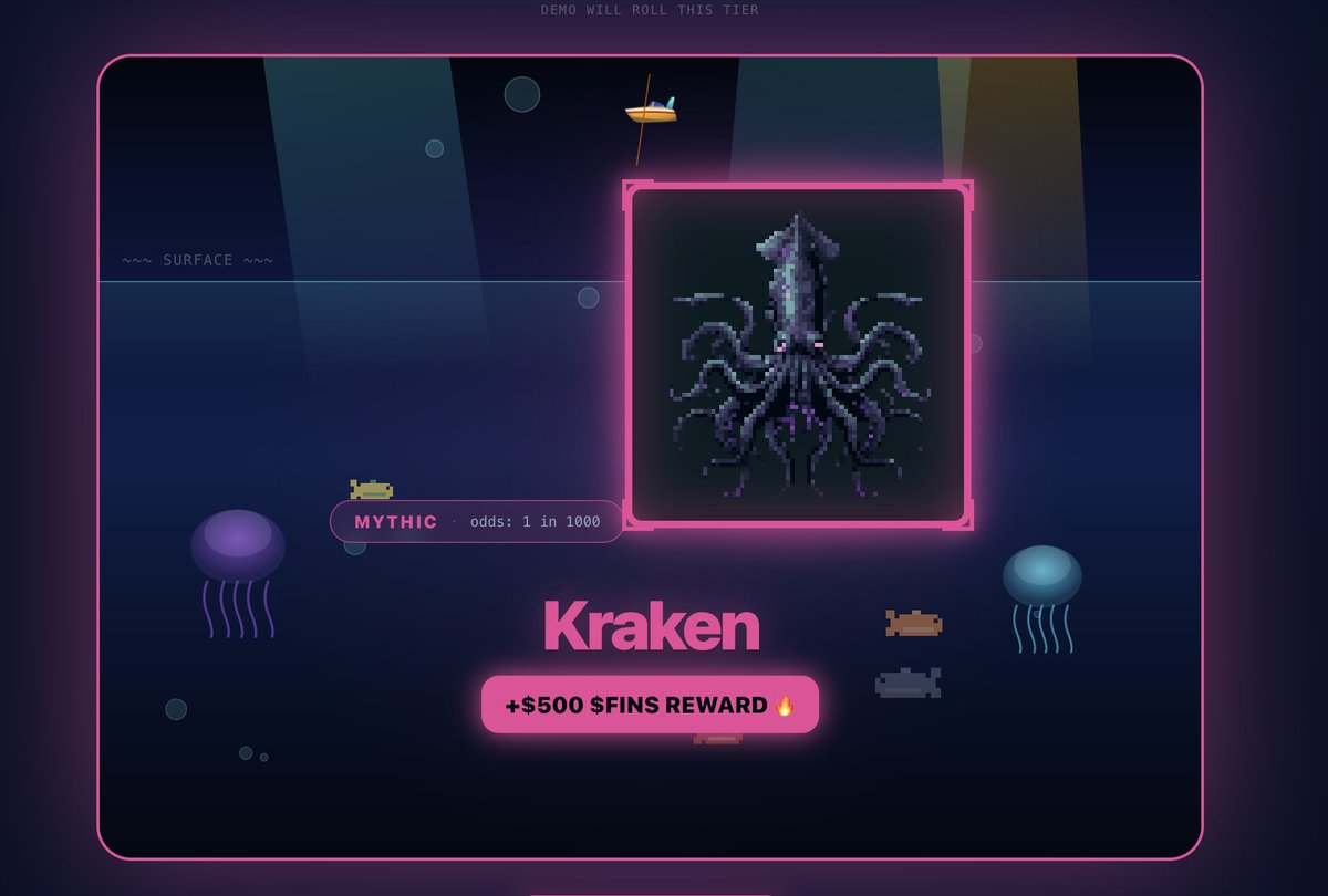 finpumpfun's tweet photo. Ten Mythic Krakens exist in the entire collection. Ten. $FINS

5uncRiarasGSStML8SssjhZLkxmGztXTuJWas4jYpump https://t.co/Cg8yXuKZzN