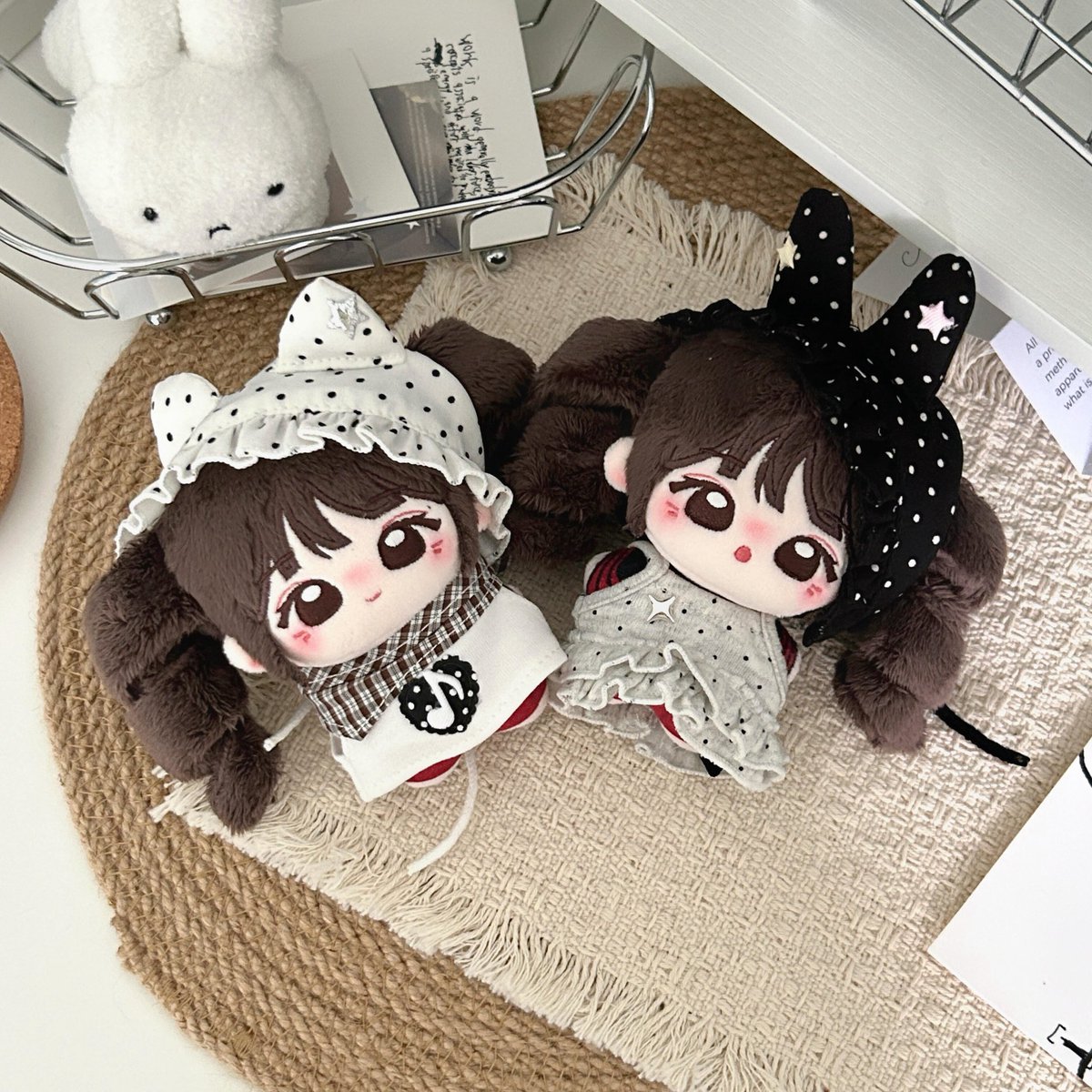 みにゅ様 確認 ぬい服 2着 ✨*・*:.｡.:*新作ぬい服情報*:.｡.:*・*✨ 水玉のお揃いコーデができ