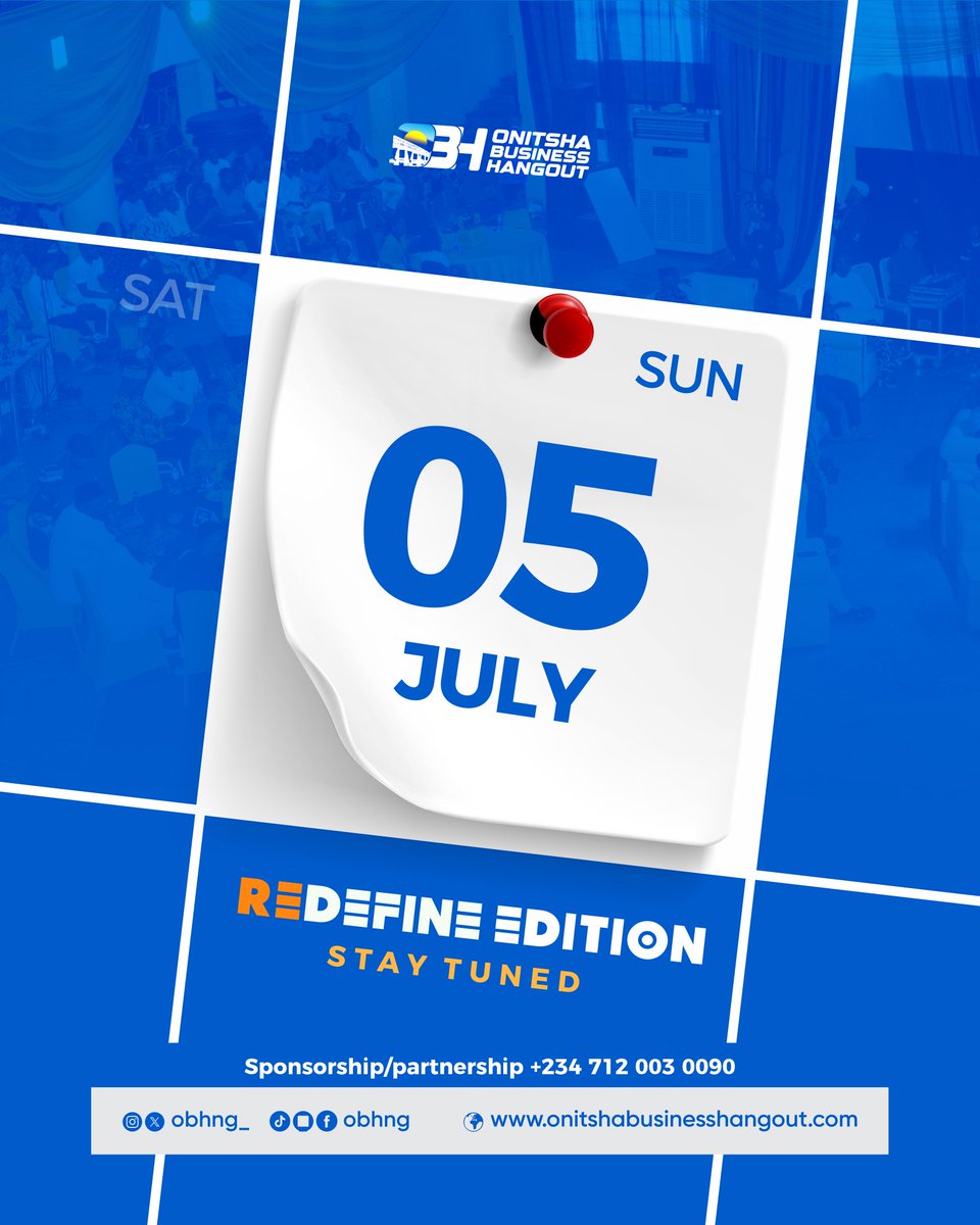 DiogorMiracle's tweet photo. Something big is coming to Onitsha 🚀

#RedefineEdition is about growth, innovation, collaboration, and changing the narrative of business in our city 💙

Onitsha is full of potential.
It’s time to redefine the possibilities 🔥

#RedefineOnitsha
#OnitshaBusinessHangout https://t.co/sbTv53K1H1