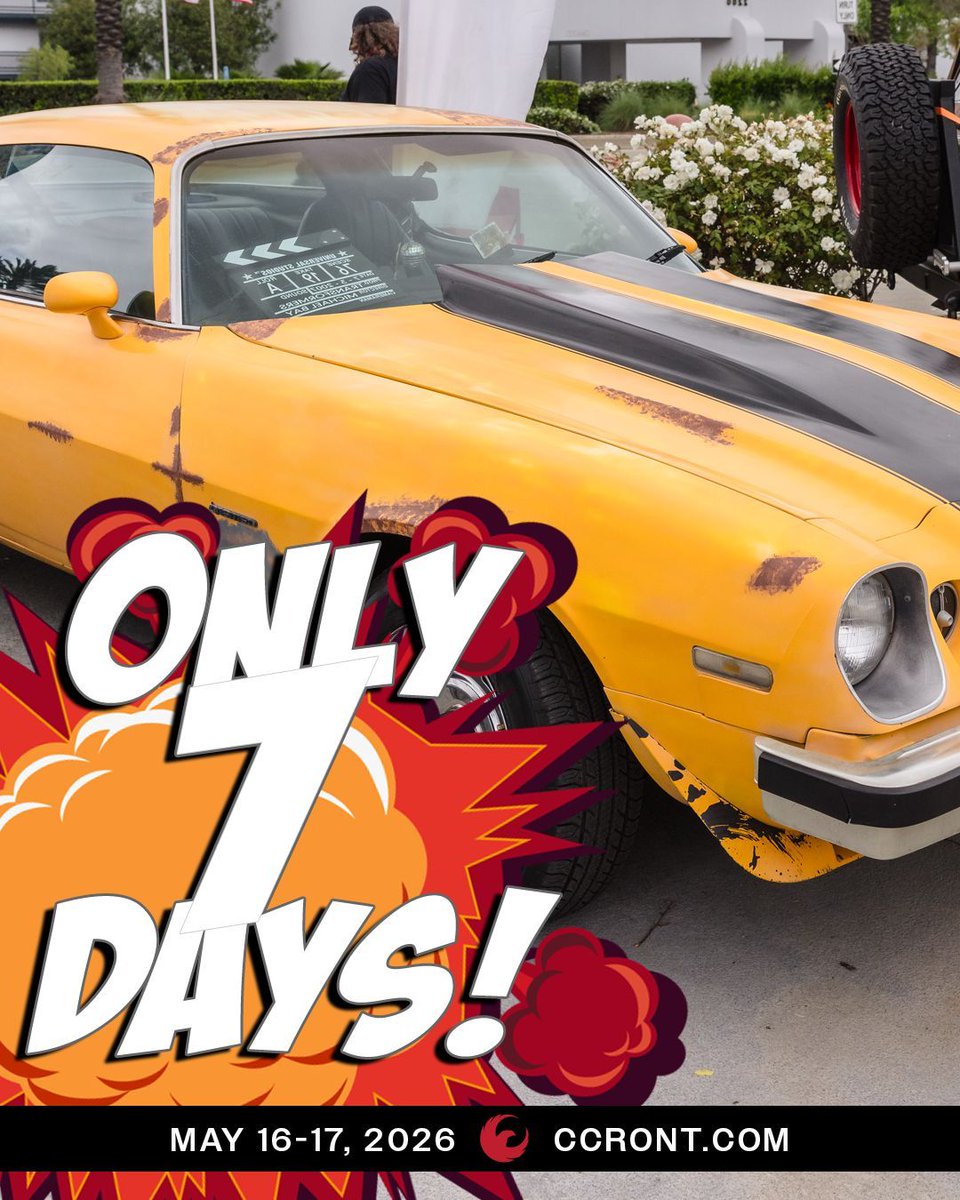 ComicConRvltn's tweet photo. 🗓️ Just 1 week until we take over Ontario! Secure your spot for the Inland Empire’s biggest pop culture event today.
🎟️ Tickets: https://t.co/FDH6TDJW07
📸 Autographs: https://t.co/XaZiqdRSZv
#CCR2026#ComicConRevolution #7DaysLeft #inlandEmpire @LosAngeles https://t.co/pN5TdgsmJu