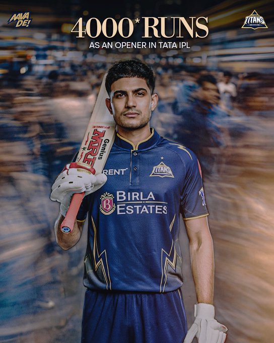 4000 runs and a fifty for captain Gill, he is in sensational form right now.