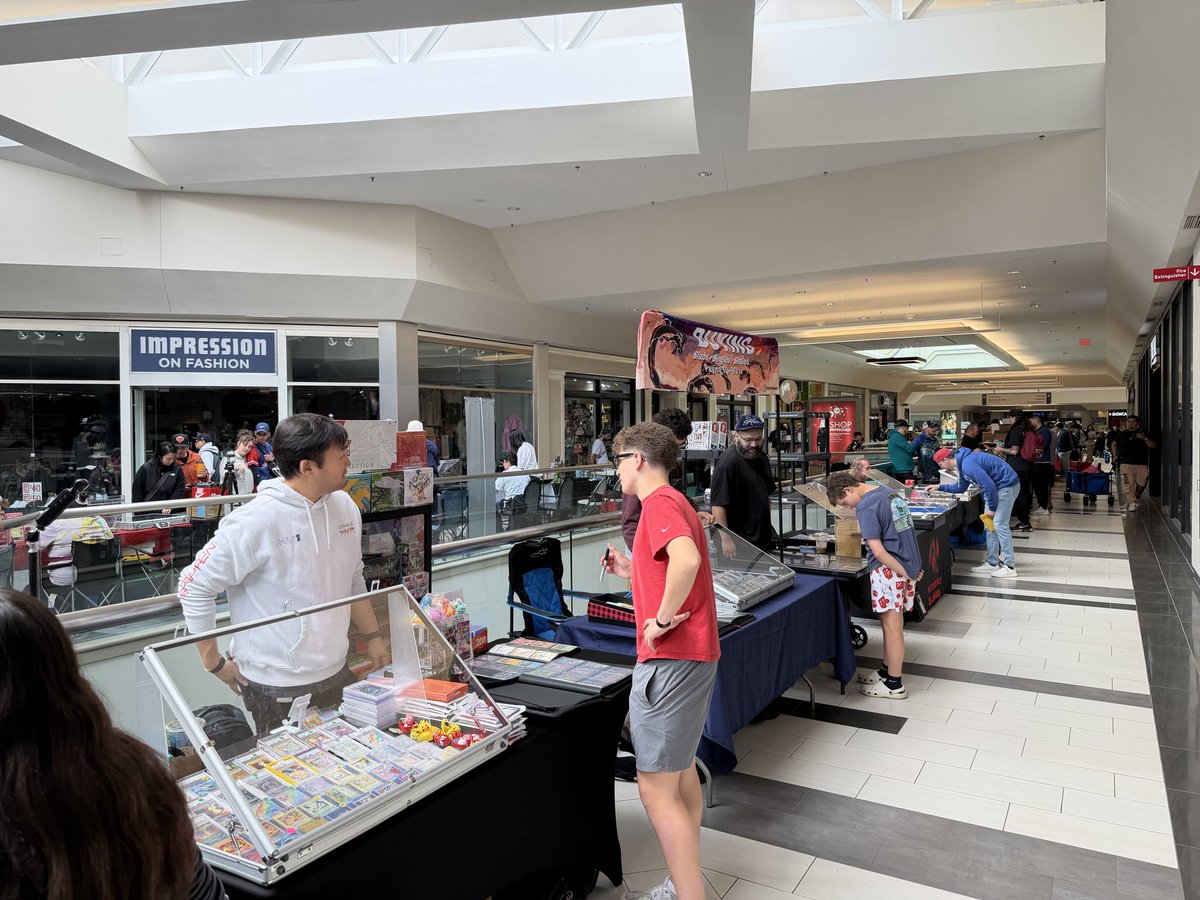 Card show in Rockaway, NJ today. Going to estimate it's north of 90% Pokemon  and One Piece.