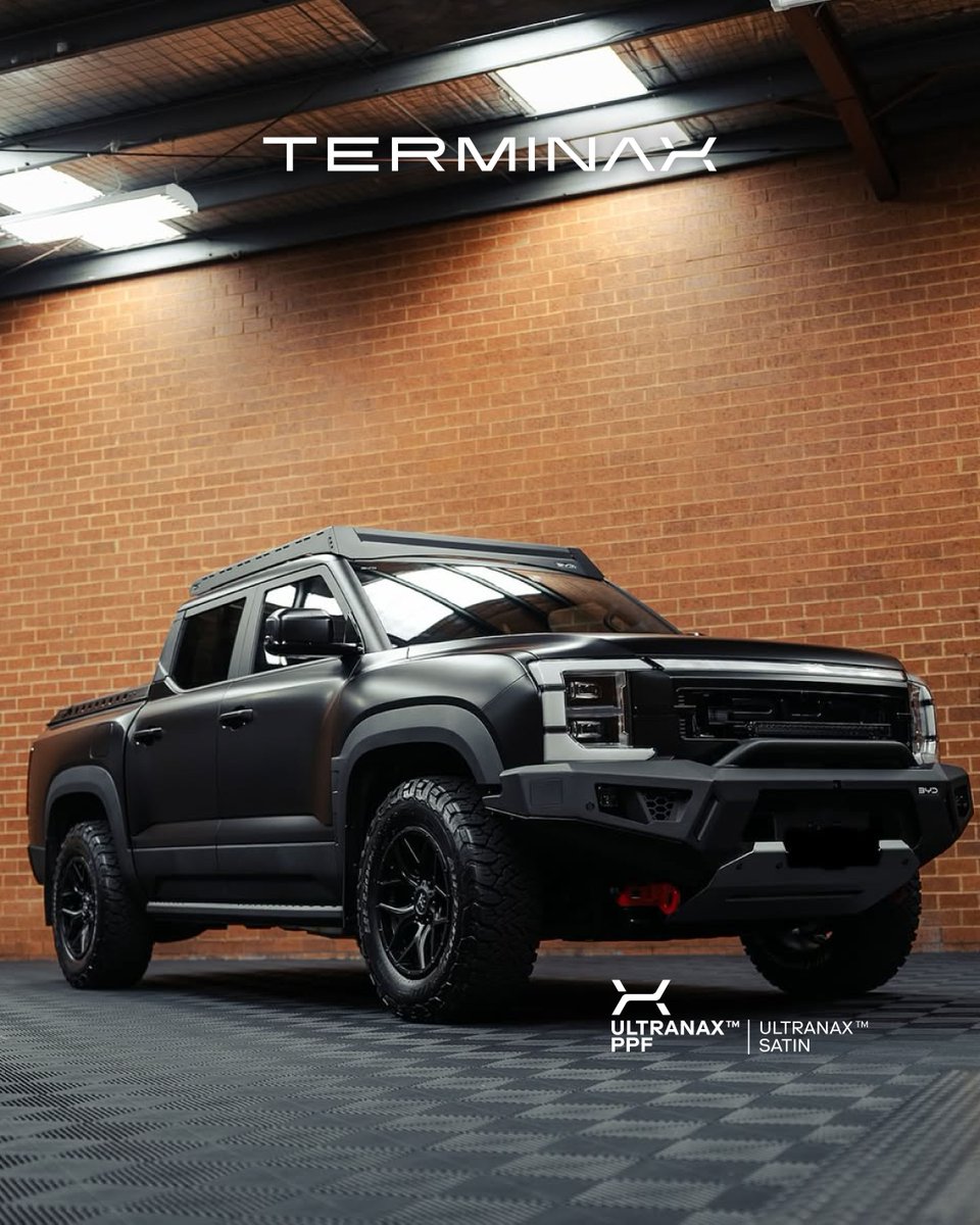 Terminax_USA's tweet photo. Satin on a black BYD.

Clean lines. Deep satin finish.
Stealth look with the protection to match.

This one came out mean. 🖤

#ULTRANAX #BYD #SatinBlack #PPF #CarWrap #AutomotiveLifestyle #StealthBuild #PaintProtectionFilm #BYDShark #SatinFinish #CarCulture https://t.co/x7rwFgpczy