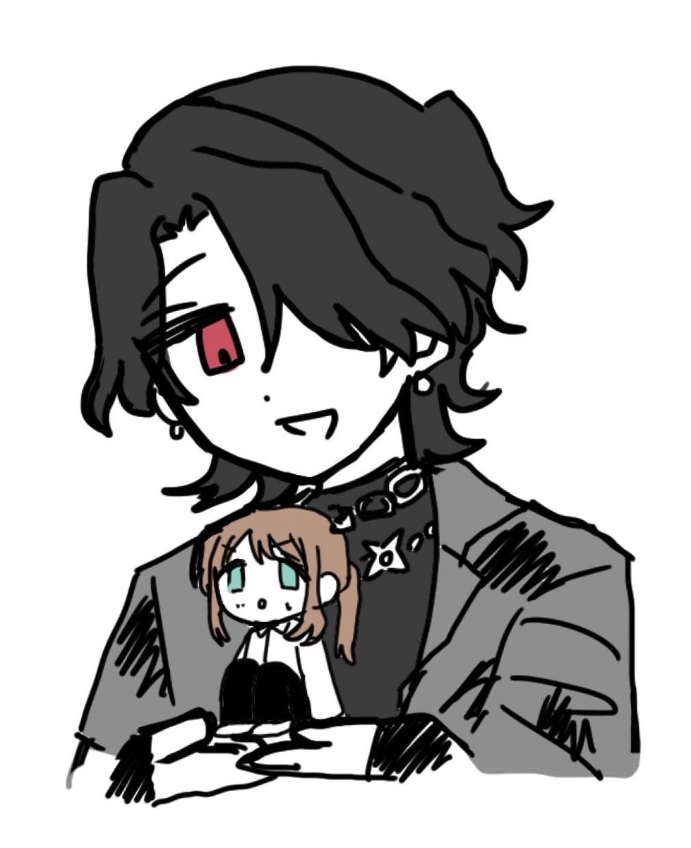 最高の仲間が零あん描いてくれたよーん😭✌️(許可はもらいました)かわいい~泣