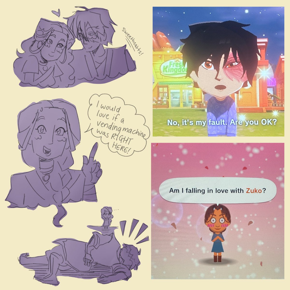 parkiebear_'s tweet photo. currently living the dream with my zutara miis
#zutara #avatarthelastairbender #tomodachilife https://t.co/EeGLPvDsca