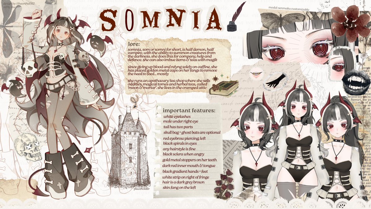 somnia 🦇🩸💀│ demonic vampire vtuber tweet media