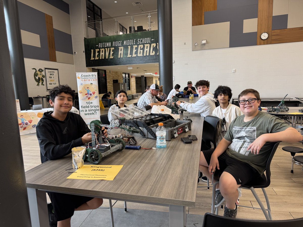 MrZamarron_KMS's tweet photo. Robotics competition today at @HumbleISD_ARMS with a great group of students. #KMSCougarPride #HumbleCTE @HumbleISD_KMS @HumbleISD_CTE https://t.co/YyNNDMn4pb