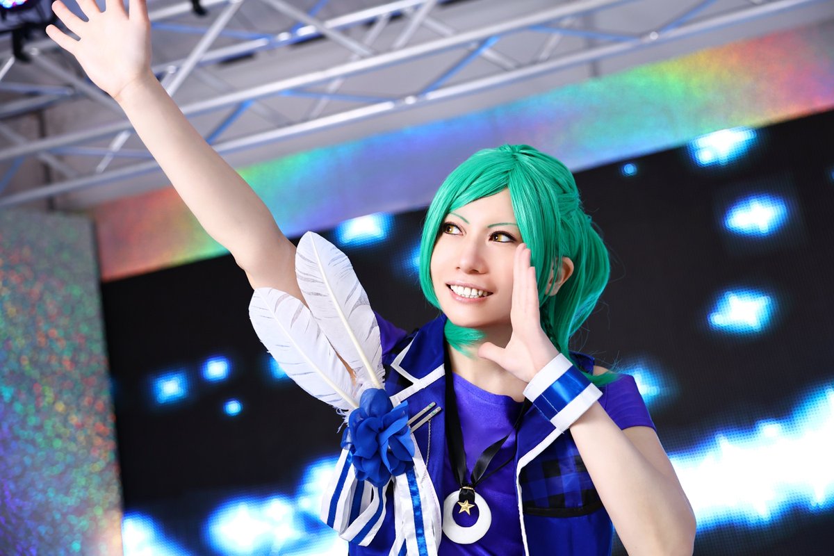 ⚠️cosplay⚠️
Bプロ／王茶利 暉🌙💚

　楽しんでる〜？？うさぎちゃん達〜✨

Thanks photo📸おとしま