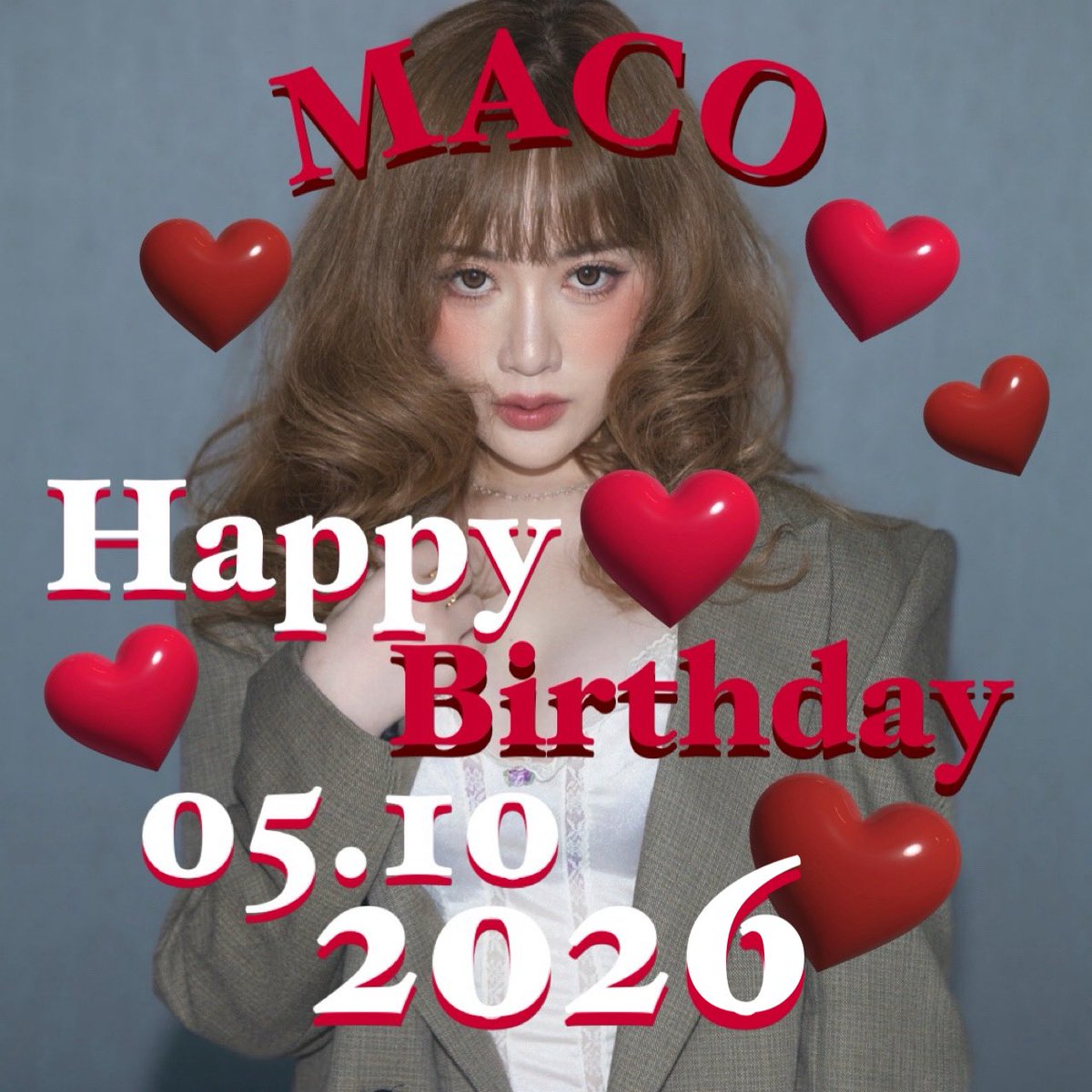 swagger_1116's tweet photo. ♥️ @maco___official
MACOちゃんお誕生日おめでとう💐
良い誕生日を過ごしてください🎶
デビュー12周年、いつまでもMACOちゃんの歌声が世界で一番好きです❤️🔥
いつもMACOちゃんに幸あれ💫
#MACOfam #MACOBD #TEAMMACO https://t.co/AyQwf9kHqg