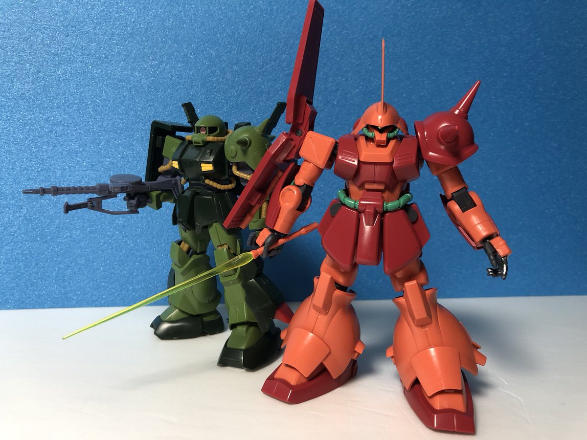 本日の進捗。その2、ハイザックと並べるためマラサイを組みました。20