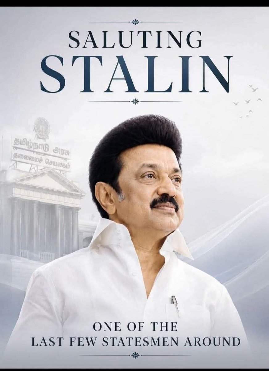 A great salute to the Honourable Former Chief Minister, Thiru <a href="/mkstalin/">M.K.Stalin - தமிழ்நாட்டை தலைகுனிய விடமாட்டேன்</a> sir. He is truly statesman.🙏
He was undoubtedly a true leader for social justice, equity, and OBC rights. 💪
No one can match his relentless fight for the rights of SC, ST, and OBC communities.
