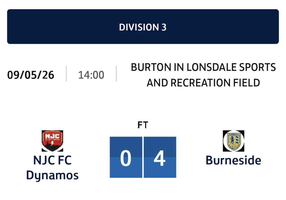Burneside FC tweet media