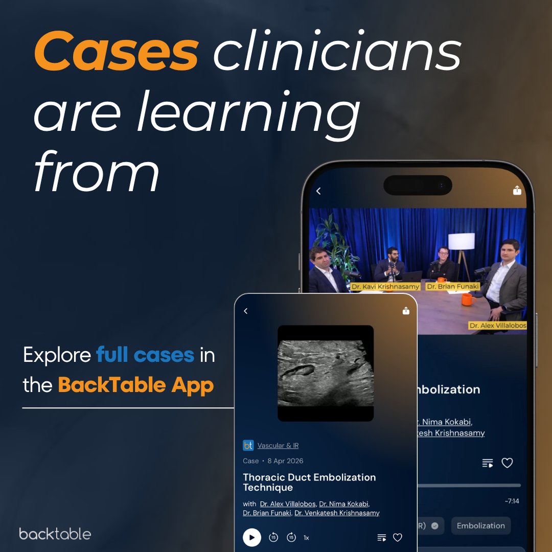 BackTable Vascular and Interventional tweet media