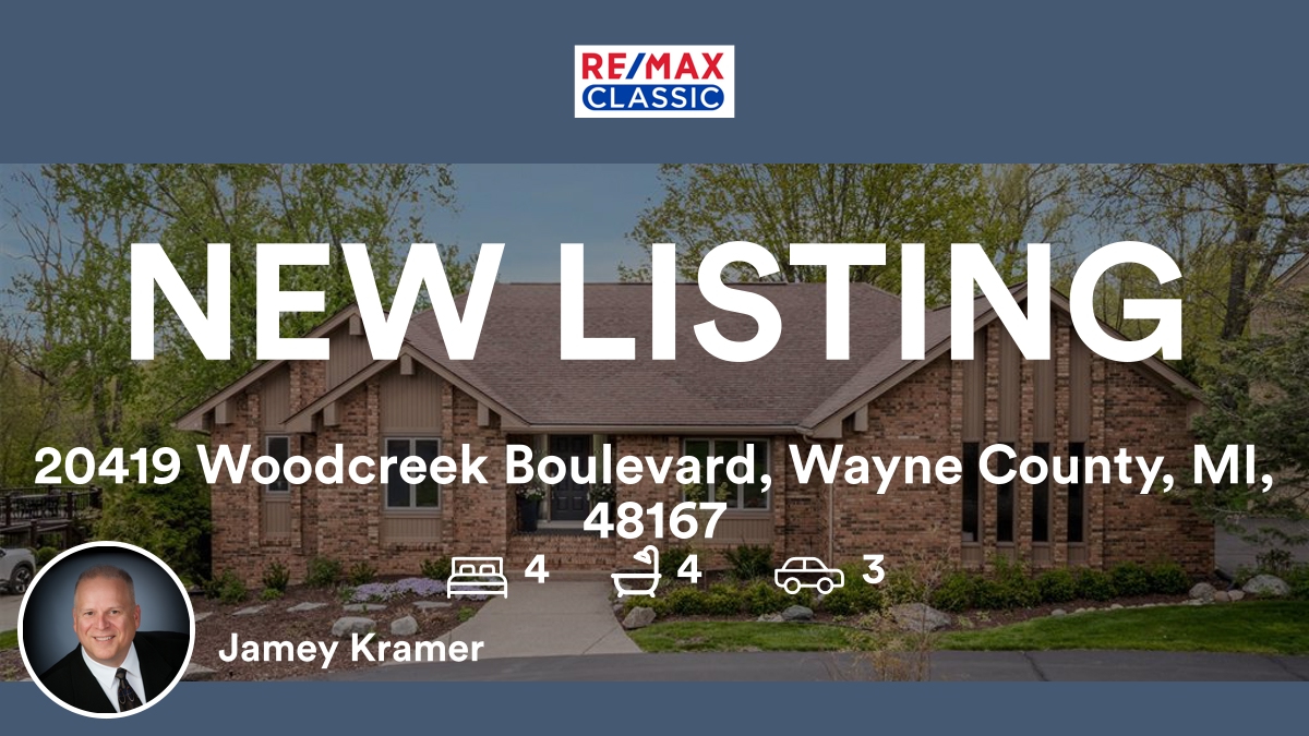KramerRealEst's tweet photo. 🛌 4 🛀 4 🚘 3
📍 20419 Woodcreek Boulevard, Wayne County, MI, 48167

My latest listing on RateMyAgent.
Licensed Realtor 6501261596
https://t.co/EQM1Wwsuqw

...
#ratemyagent #realestate https://t.co/kY7XiYPg5o