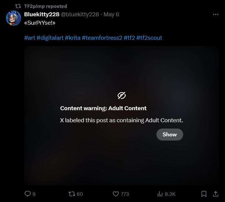 WCNPunishment's tweet photo. @TF2Pimp missing my point, learn to read, and ALSO your opinions suck because you just retweeted a known groomer's art??? https://t.co/PQdtKo0rNo