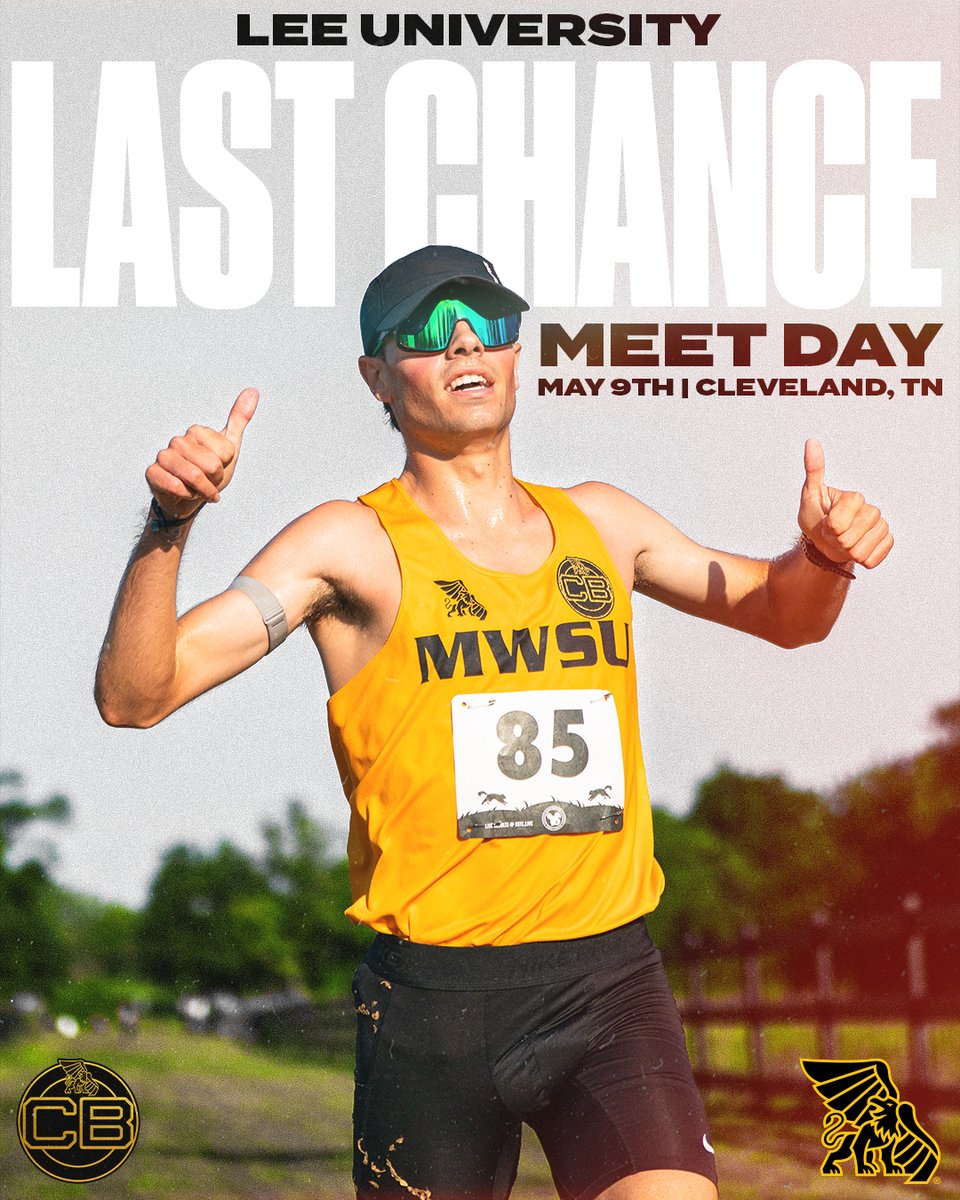MwsuTf's tweet photo. Meet Day! 🏃

Final opportunity to chase marks at the Last Chance Meet.

📍 Cleveland, Tenn.
⏰ 8:10 PM (CST)
🏟️ Ray Conn Sports Complex
📊 https://t.co/KtF99OziBA

#BlackisGold🔔| #GriffUp🦅🦁 https://t.co/218LwPRNR1