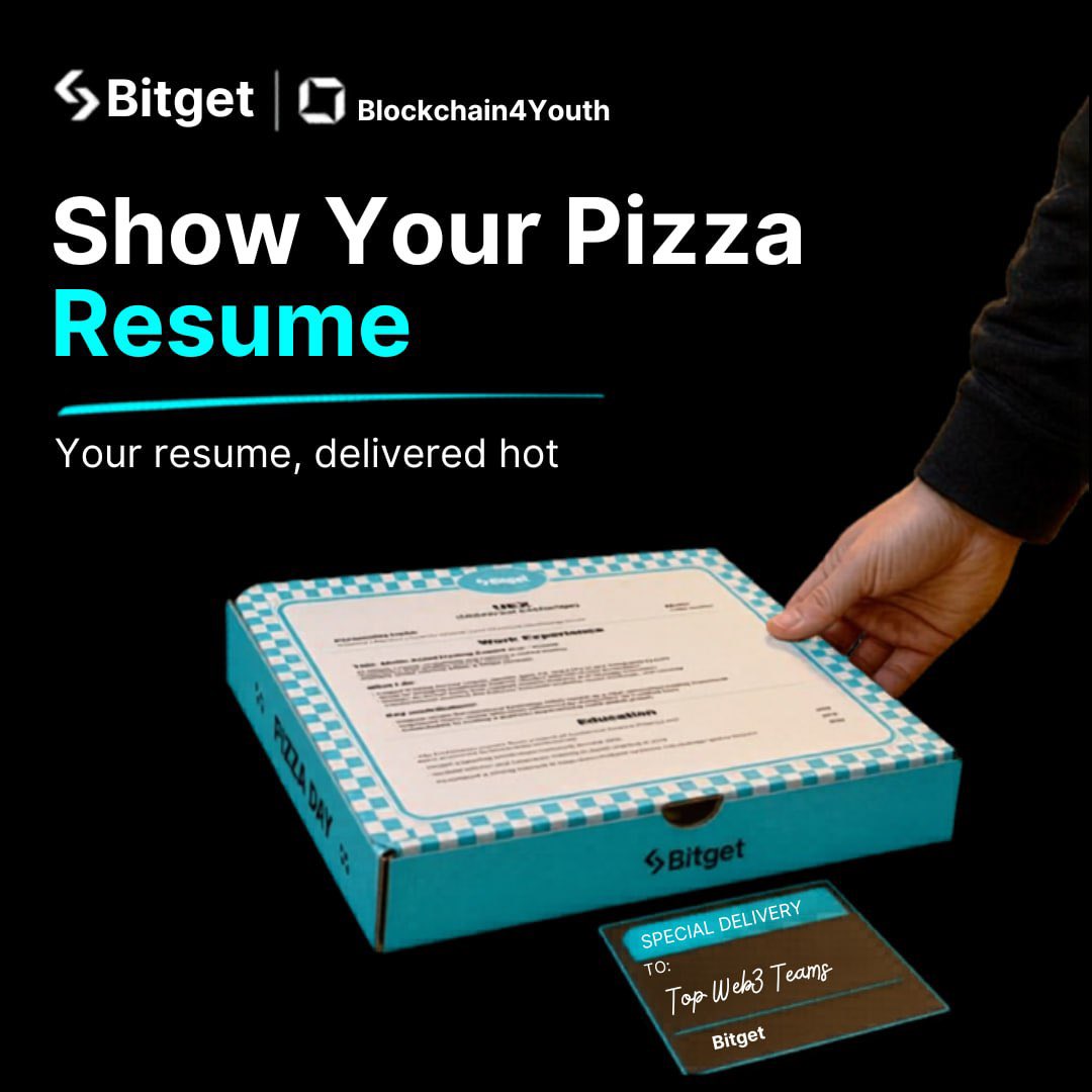 🍕 Show Your Pizza Resume 🍕

Turn your CV into a creative pizza box resume and show yourself in a fun way 🔥

🎁 30 USDT Prize Pool

How to join:
✅ Follow <a href="/BitgetSL/">BitgetSriLanka</a>
✅ Like &amp; RT
✅ Comment your Pizza Resume + Bitget UID + tag 3 friends

⏰ Deadline: May 15, 2026 • 11PM (SLST)