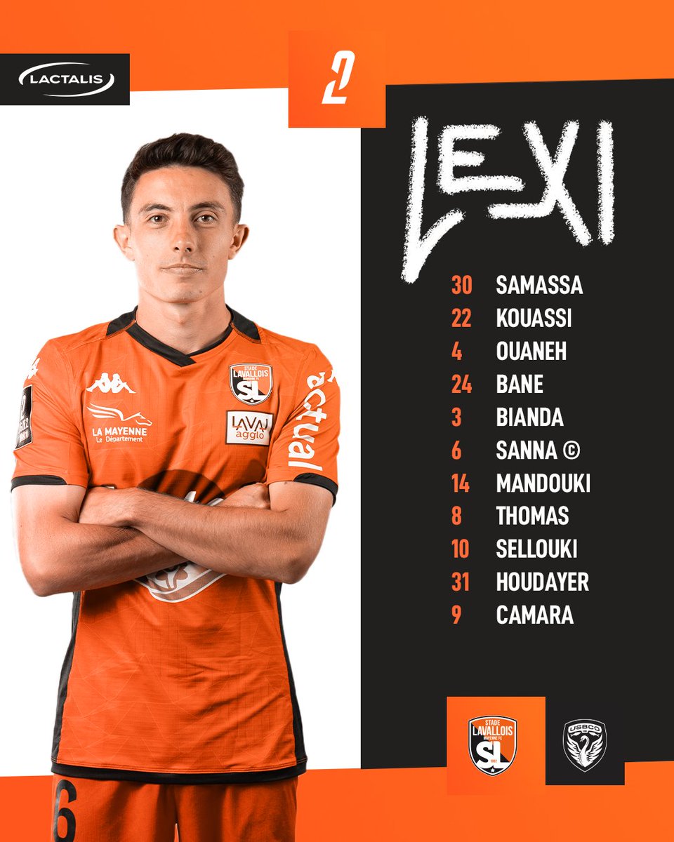 Découvrez le 𝐗𝐈 𝐓𝐚𝐧𝐠𝐨 pour cette 34ème journée de <a href="/Ligue2BKT/">Ligue 2 BKT</a> face à <a href="/usbco_officiel/">US Boulogne CO</a> ! 🧡🖤

#LAVALUSBCO | #SouriezCestduFootCestLaval
