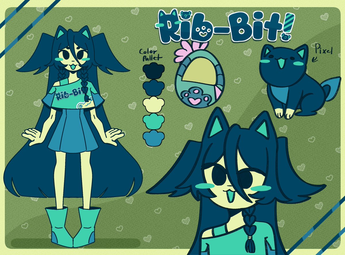 Rib-Bit! 🐱🐸🎮 Digital Pet Vtuber tweet media