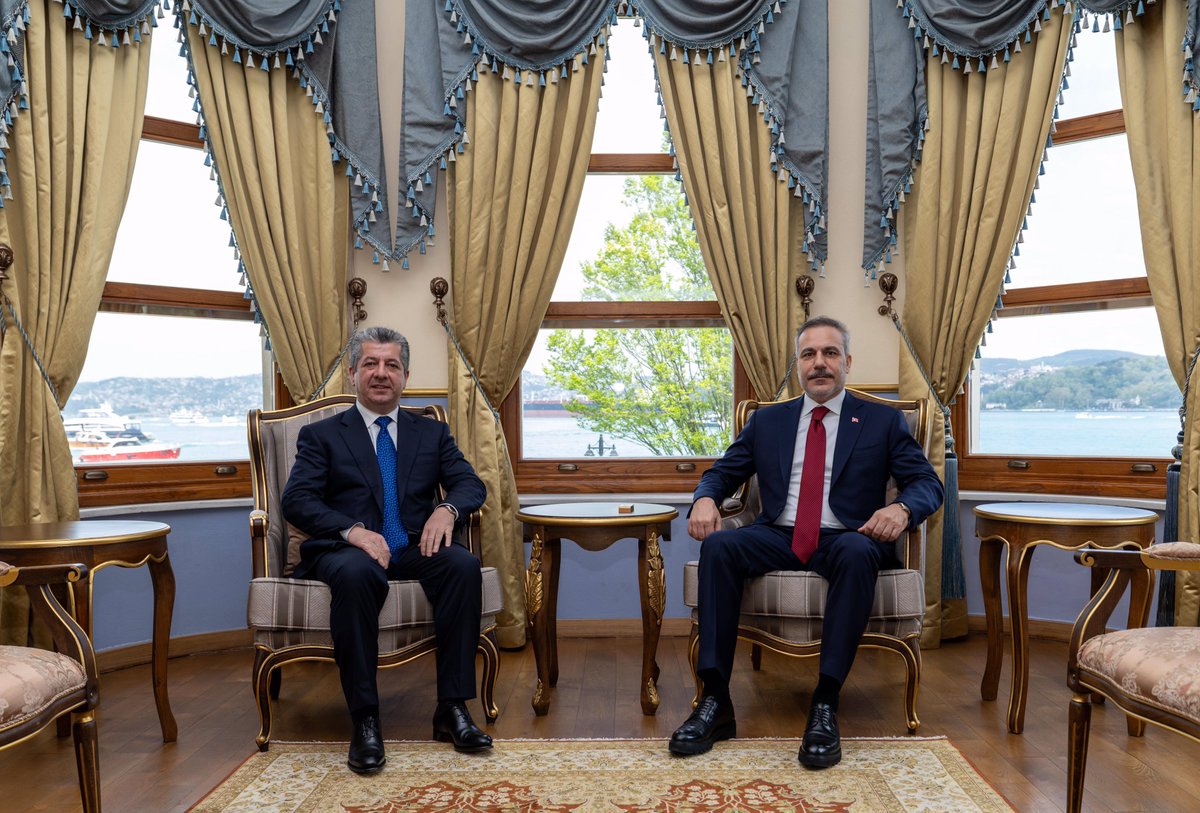 TC_Disisleri's tweet photo. Bakanımız @HakanFidan, IKBY Başbakanı Mesrur Barzani ile İstanbul’da biraraya geldi. https://t.co/DZJS9IquMa