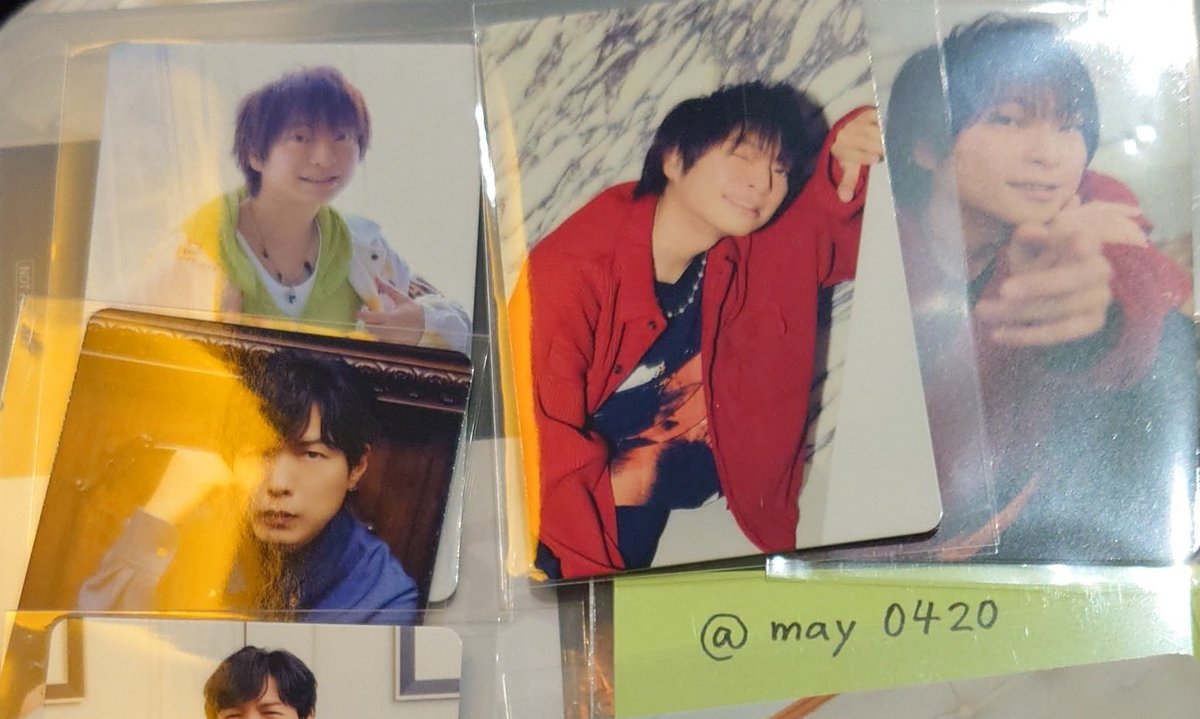 may0420's tweet photo. @youkakiaddict ありがとうございます。
もし可能でしたら画像1枚目の神谷さん４点を交換でお譲りいただきたく…。当方所持の柿原さんの画像を載せますので、同数ご希望をお選びいただくことはできますでしょうか？(ご希望数が4に満たない場合はそれ以下の数同士でもこちらは大丈夫です) https://t.co/hfc7lCFhUw