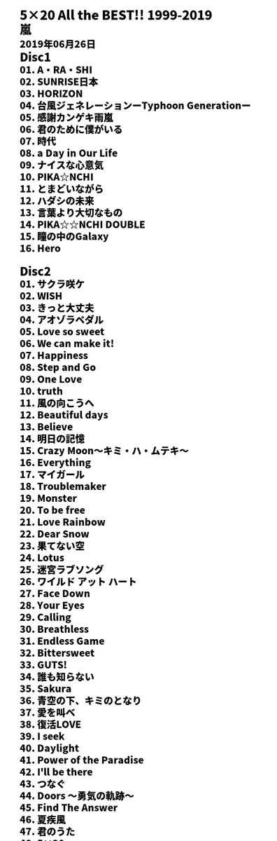 cdsokuho's tweet photo. 2026年5月7日～5月13日  
✨今週第4位✨
『5×20 All the BEST!! 1999-2019 - 嵐』

https://t.co/wgH88V5mat https://t.co/rBcUT32O8P