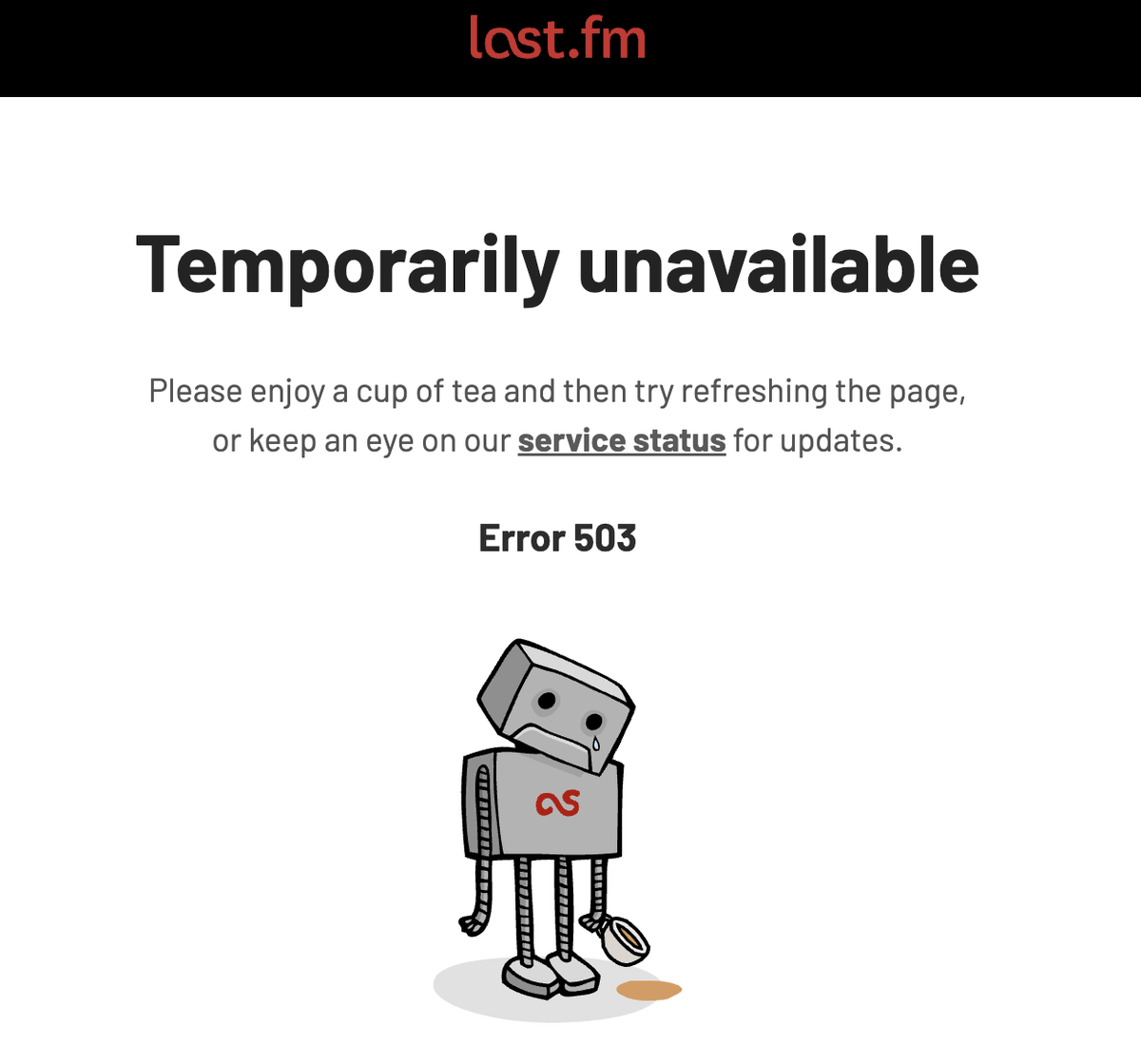 orekone's tweet photo. @lastfmstatus Same picture for a few days already. Any updates? https://t.co/J1t9Fatwky