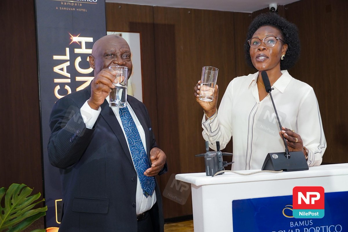 nbstv's tweet photo. A toast to a great start, and an even greater dream!
Hon. @Anite__Evelyn, together with other dignitories make the very first toast, at Bamus Sarovar Portico Hotel Kampala, located on Gaddafi Road, behind Ham Towers.
@BamusSarovarP: 0774256447
#SarovarPorticoHotel #NBSUpdate https://t.co/VDh63J0pEk