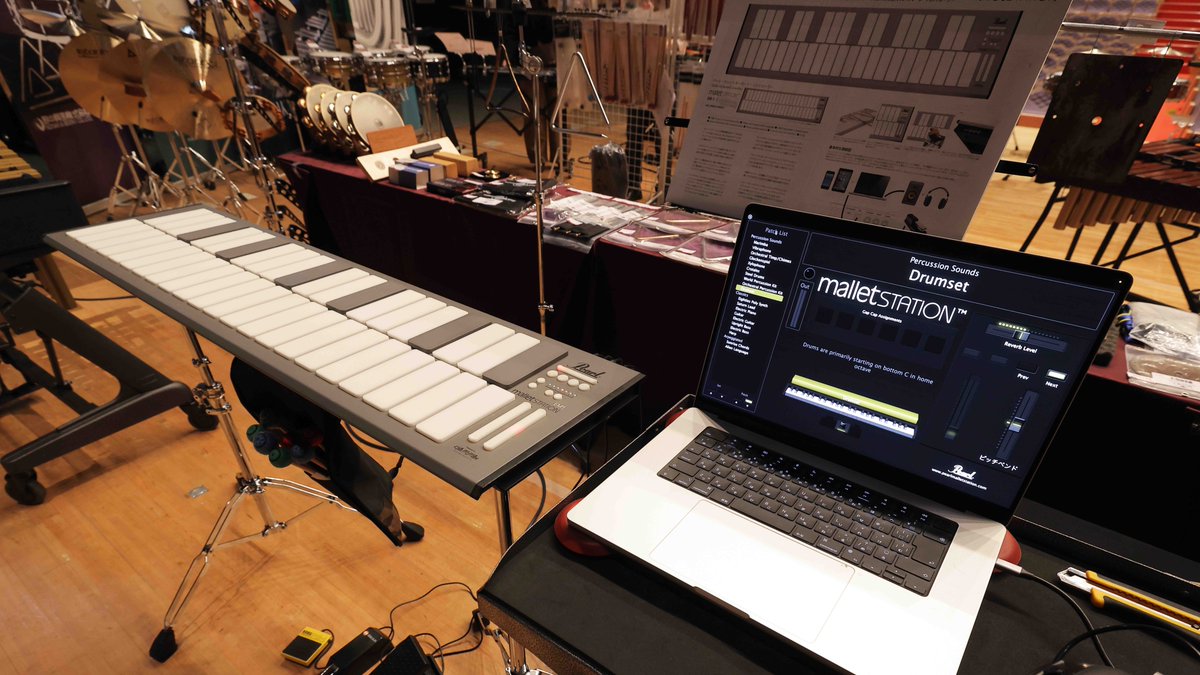 pearl_concert's tweet photo. 今日はPercussionFestival 2026 in NAGOYAにおじゃましています！ 会場：名古屋文理大学文化フォーラム 
本日はブースの設営が行われ、明日(5/10)、試奏展示ブースは11時からご入場いただけます。 お近くの方々ぜひこの機会に足をお運びください！ https://t.co/wYtOtD3ypJ