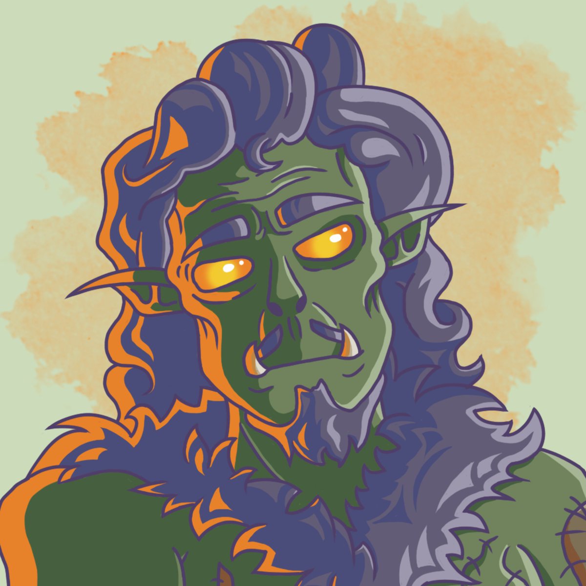 SillyV1sion's tweet photo. About a year ago I posted a set of pictures of my players in my pathfinder game. Well, one died and has come back to life, and I thought it best to redraw his picture. Meet Argo, again. 
#art #illustration #artwork #DnD https://t.co/t5dJFa1qhG