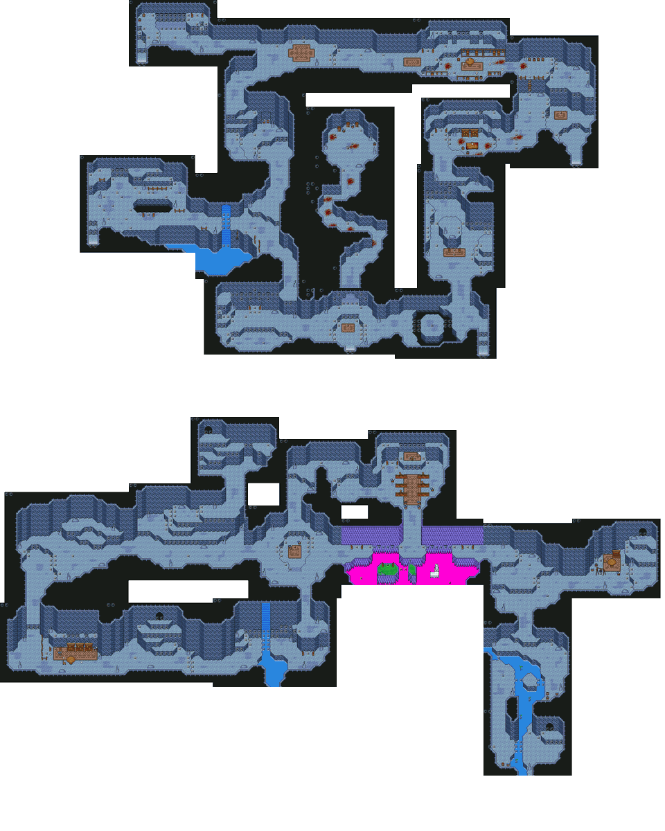 Lumi_dev's tweet photo. #screenshotsaturday
Been working on condensing some maps in the name of pacing &amp; ease of navigation. Here's a before and after of the first dungeon
#rpgmaker #jrpg #gamedev https://t.co/CIV5wJgVfh