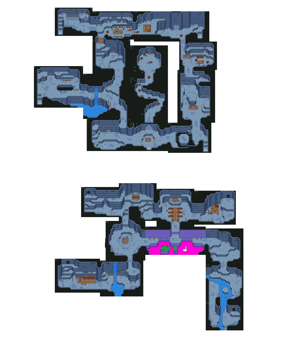 Lumi_dev's tweet photo. #screenshotsaturday
Been working on condensing some maps in the name of pacing &amp; ease of navigation. Here's a before and after of the first dungeon
#rpgmaker #jrpg #gamedev https://t.co/CIV5wJgVfh