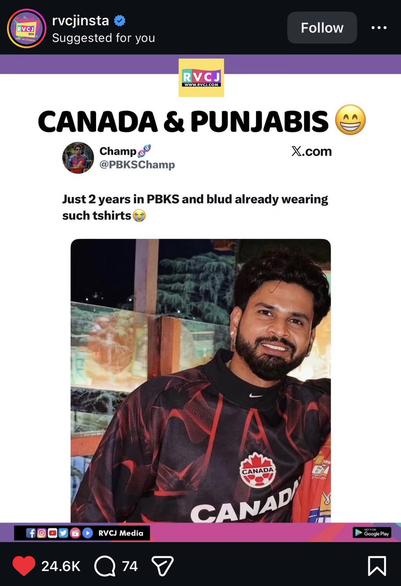 PBKSChamp's tweet photo. Never thought this will get so much viral😭😭 https://t.co/34RZaqQme1