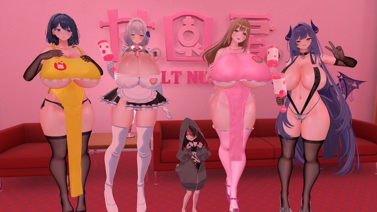 akina_vrss's tweet photo. 今日のVRchat
甘園房のママ達大集合！！
みんな改変スゴイ✨️もっと頑張らないと！
＃甘園房
#VRChat https://t.co/umrz0teZrB