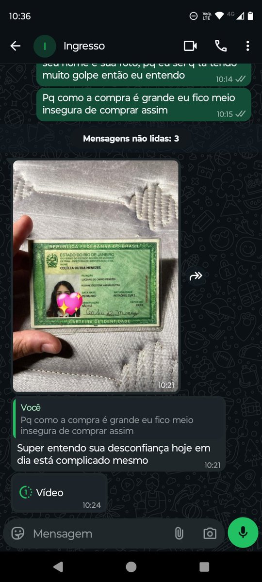 _exposede's tweet photo. 🚨GOLPE🚨

 provavelmente ela está usando identidade de outra pessoa dizendo ser  "Cecília Dutra", ela não quer fazer mediação e acha q vai vender só com a identidade q nem é dela, depois da última mensagem q eu mandei pedindo contrato ela sumiu

👉https://t.co/XB6AGx1WE4 https://t.co/vmLllafrbm