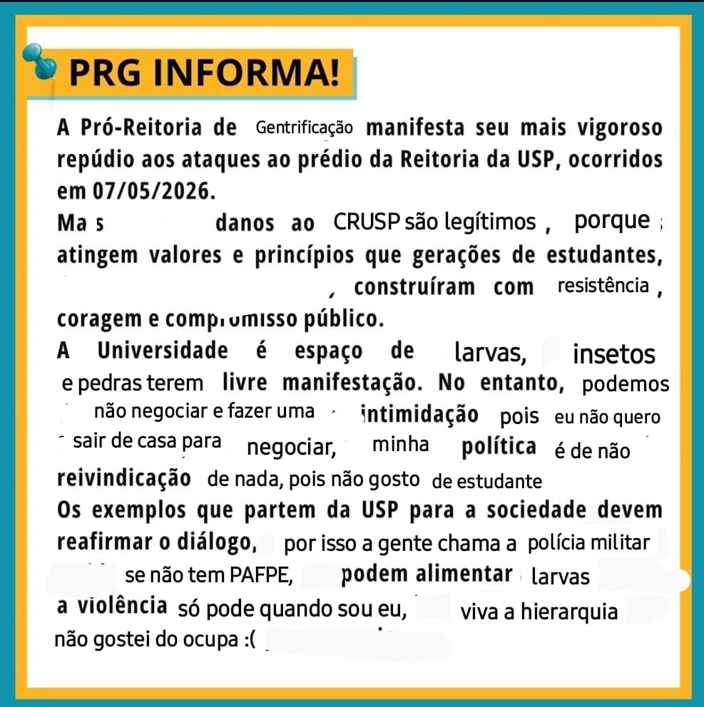 Pró Reitoria de Gozação tweet media