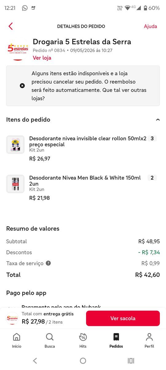 moacyrjefferson's tweet photo. Atenção @iFood  todos os meus pedidos está sendo cancelado, por falta de produtos. Acho que vcs tem que rever isso. Pois isso está me deixando chateado. https://t.co/AJHKhOHdkg