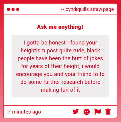 Did you read the original post i qrt? It says that heightism is worse ...