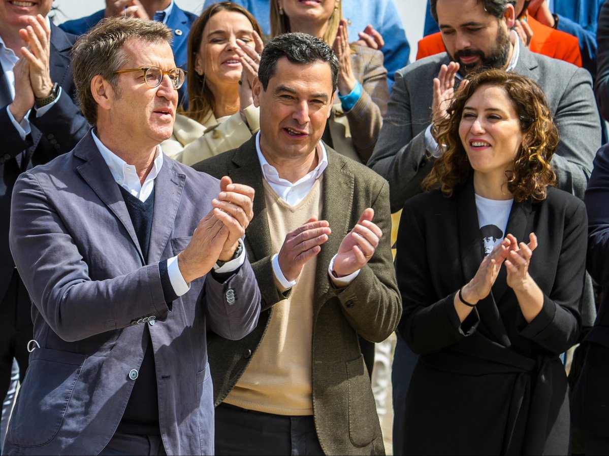 La famiglia

- La hermana de Feijóo en Eulen: miles de contratos a dedo desde que fue presidente de la Xunta.

- La mujer de Moreno en Bidafarma:  cientos de millones de € a dedo desde que llegó a la Junta.

- El novio de Ayuso en Quirón: es el mayor cliente de la C. de Madrid.