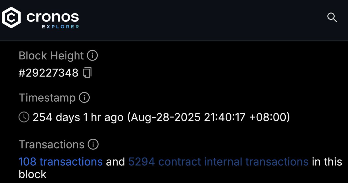 lesliechn's tweet photo. Let's look at real on-chain history for a practical perspective: Block #29,227,348 processed 5,400+ transactions (top-level + internal) in just 0.5 seconds — that's 10k+ TPS in a real block. And it only used half of the block space! 
 Ref: https://t.co/sriQRjmk2S