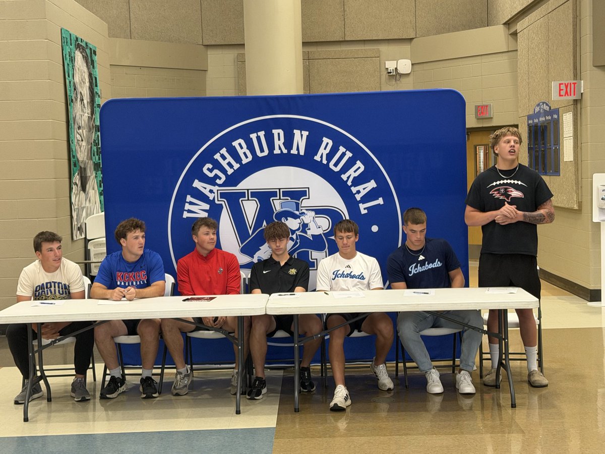 WRHS_AD's tweet photo. Congrats to @wrhsfball John Hoytal Brody Haas &amp; Ayden Crosswhite on inking their letters to play at the next level. https://t.co/Z9QFtrOZcU