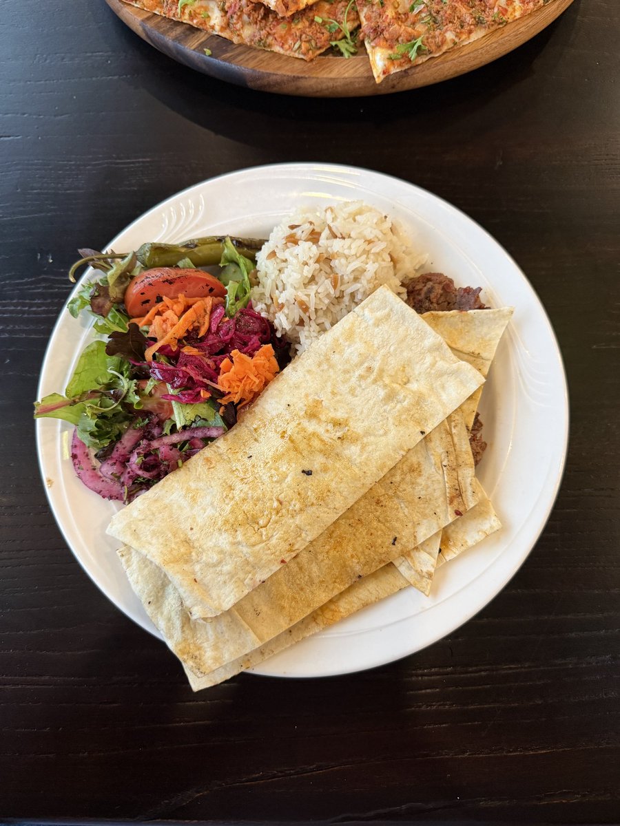 MattCBennett's tweet photo. TURKISH DELIGHT RESTAURANT opens in Edmond, OK! 

Last night Janese and I ate at a new authentic Turkish cuisine restaurant in Edmond and it was fantastic! 

We had the Adana Kebab and Lahmacun (often called Turkish Pizza). And don’t forget to ask for the Turkish Cay! https://t.co/ql11sKPI0h