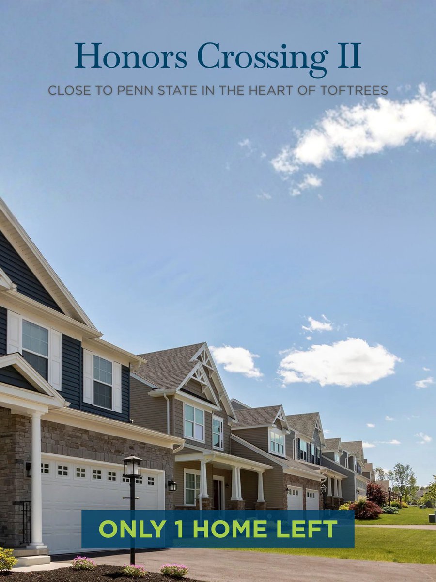 SAHomebuilder's tweet photo. State College is officially the No. 1 Best Small College Town in America. S&amp;A Homes has 8 communities across Happy Valley. Find yours: https://t.co/WQAjYFkWuU #SAHomes #HappyValleyPA https://t.co/DZocqLAt3o