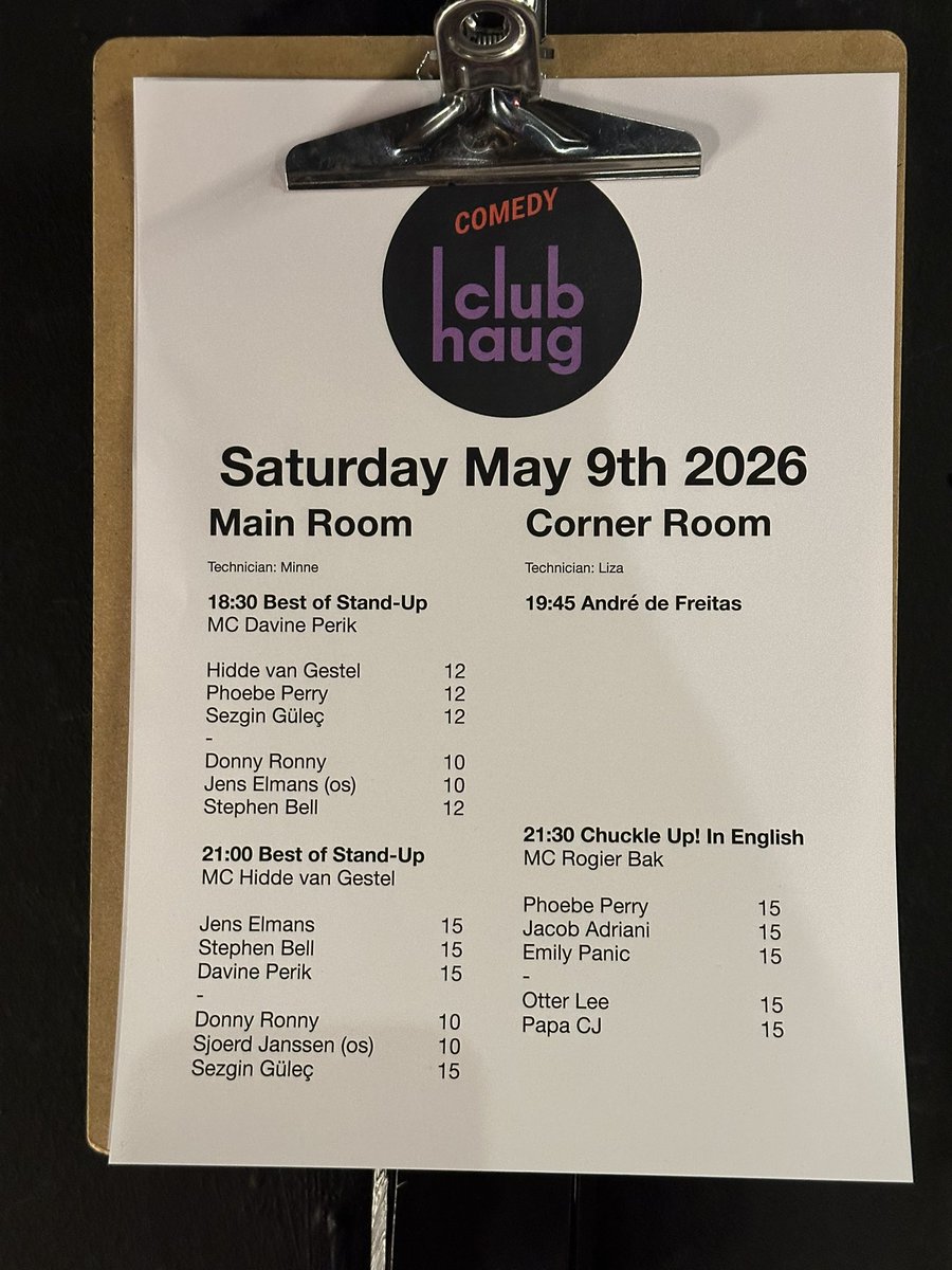 PapaCJ's tweet photo. Rotterdam line-up tonight. https://t.co/K8MB0SL9jD