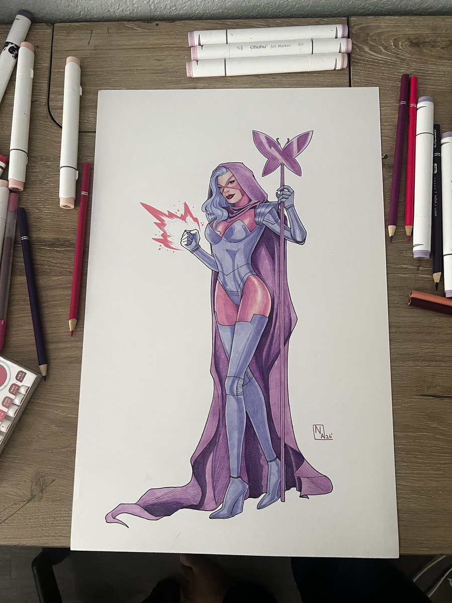 jalen_hadnot's tweet photo. Psylocke Betsy Braddock done on mixed media paper with alcohol markers and color pencils, dm if interested!
#xmen #hellfiregala #captainbritain #xmen97 #xmencomics #phoenix #marvel #marvelcomics https://t.co/BgFziw3CGG