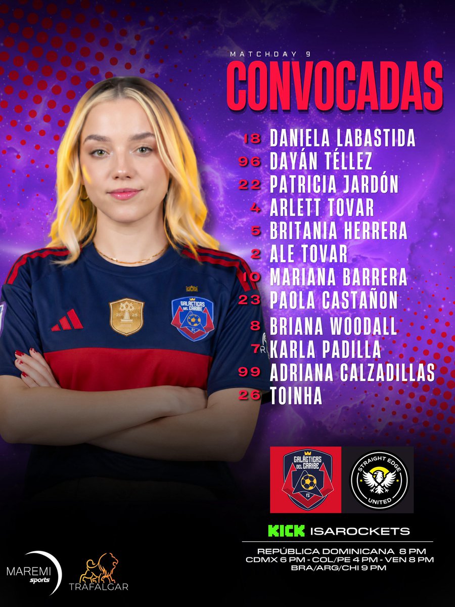 GalacticosDelCa's tweet photo. 🚨CONVOCATORIA LISTA🚨
#MatchDay9

#SomosGalácticas https://t.co/tErSxxghoc