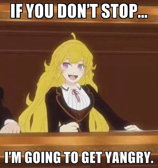 Two meme I like. #YangXiaoLong #PennyPolendina #RWBY